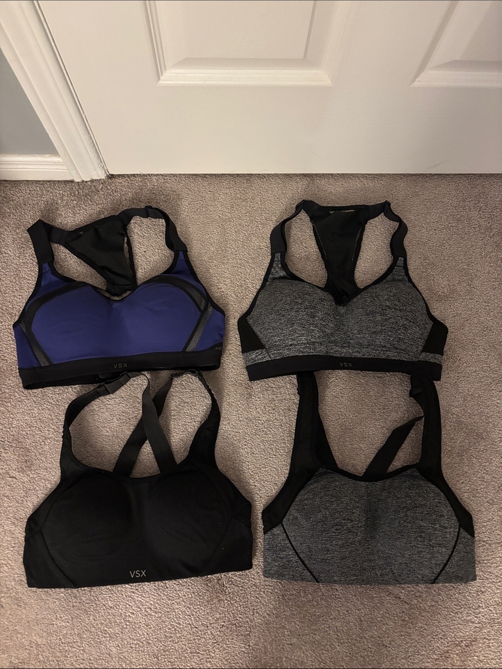 Four Victoria Secret Sports Bras